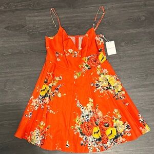 Zimmermann Orange Floral Dress